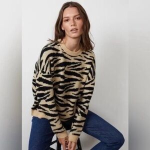 Velvet by Graham & Spencer Zebra Print Sweater